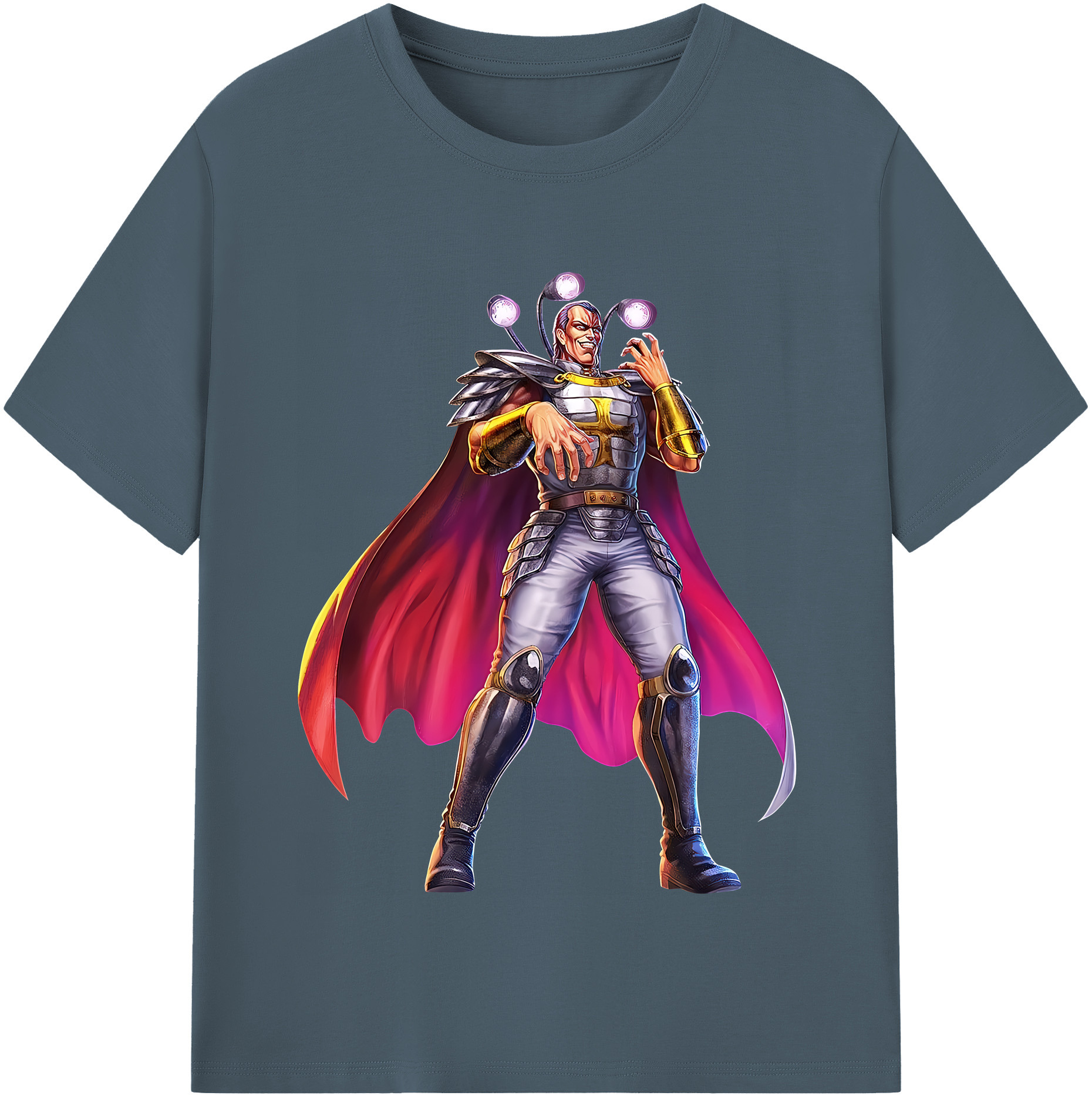 （画像用） 北斗の拳 Fist of the North Star 綿100％半袖Tシャツ（フロントプリント）